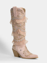 muted-pink-layered-ruffled-rhinestones-cowgirl-boots