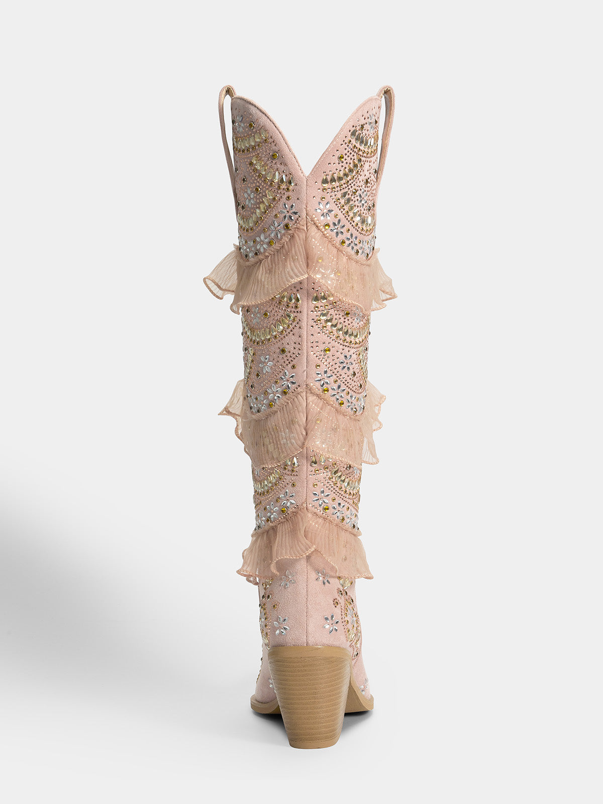 muted-pink-layered-ruffled-rhinestones-high-heel-cowgirl-boots