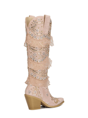 muted-pink-layered-ruffled-rhinestones-high-heel-cowgirl-boots