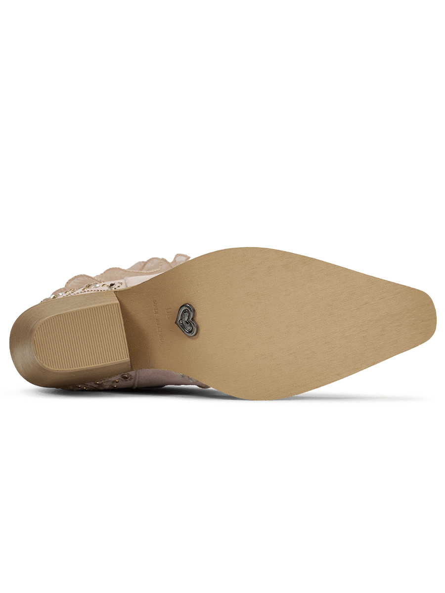 muted-pink-layered-ruffled-rhinestones-rubber-cowgirl-boots