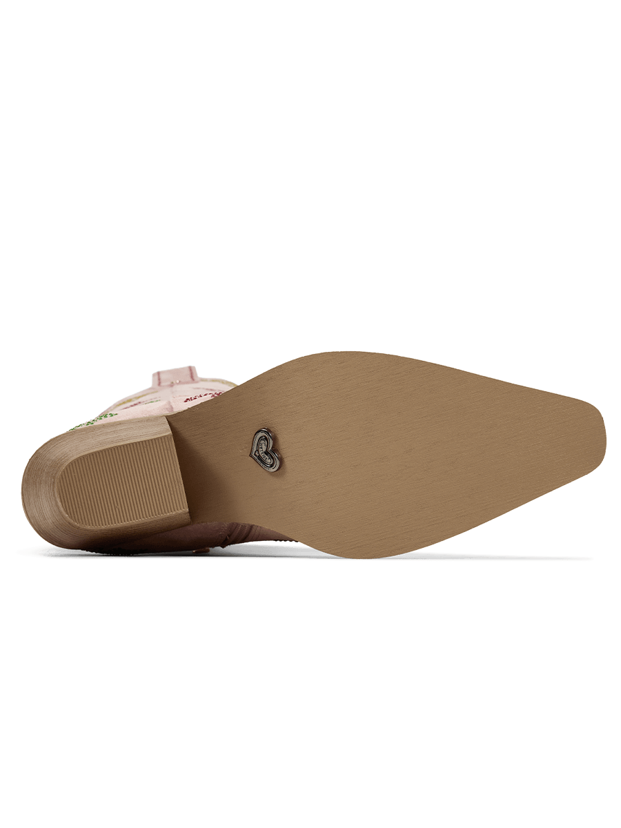 muted-pink-rhinestones-maple-leaf-rubber-western-cowgirl-boots