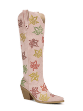 muted-pink-rhinestones-maple-leaf-western-cowgirl-boots