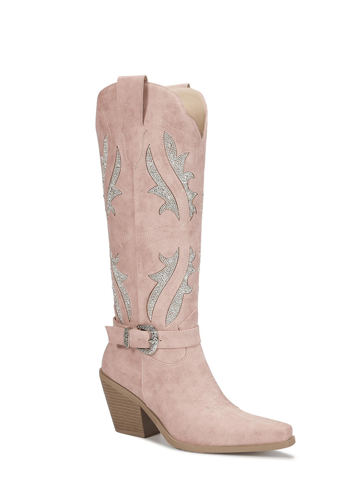 muted-pink-straps-rhinestones-cowgirl-boots