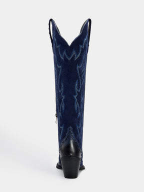 navy_suede_embroidered_block_heel_western_cowboy_boots