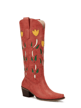 orangey-red-cut-out-floral-western-cowgirl-boots