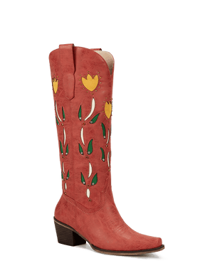 orangey-red-cut-out-floral-western-cowgirl-boots