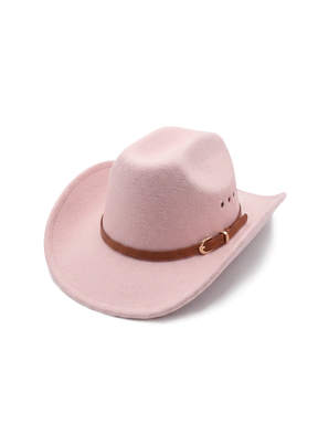 Pink Felt Cowgirl Hat 