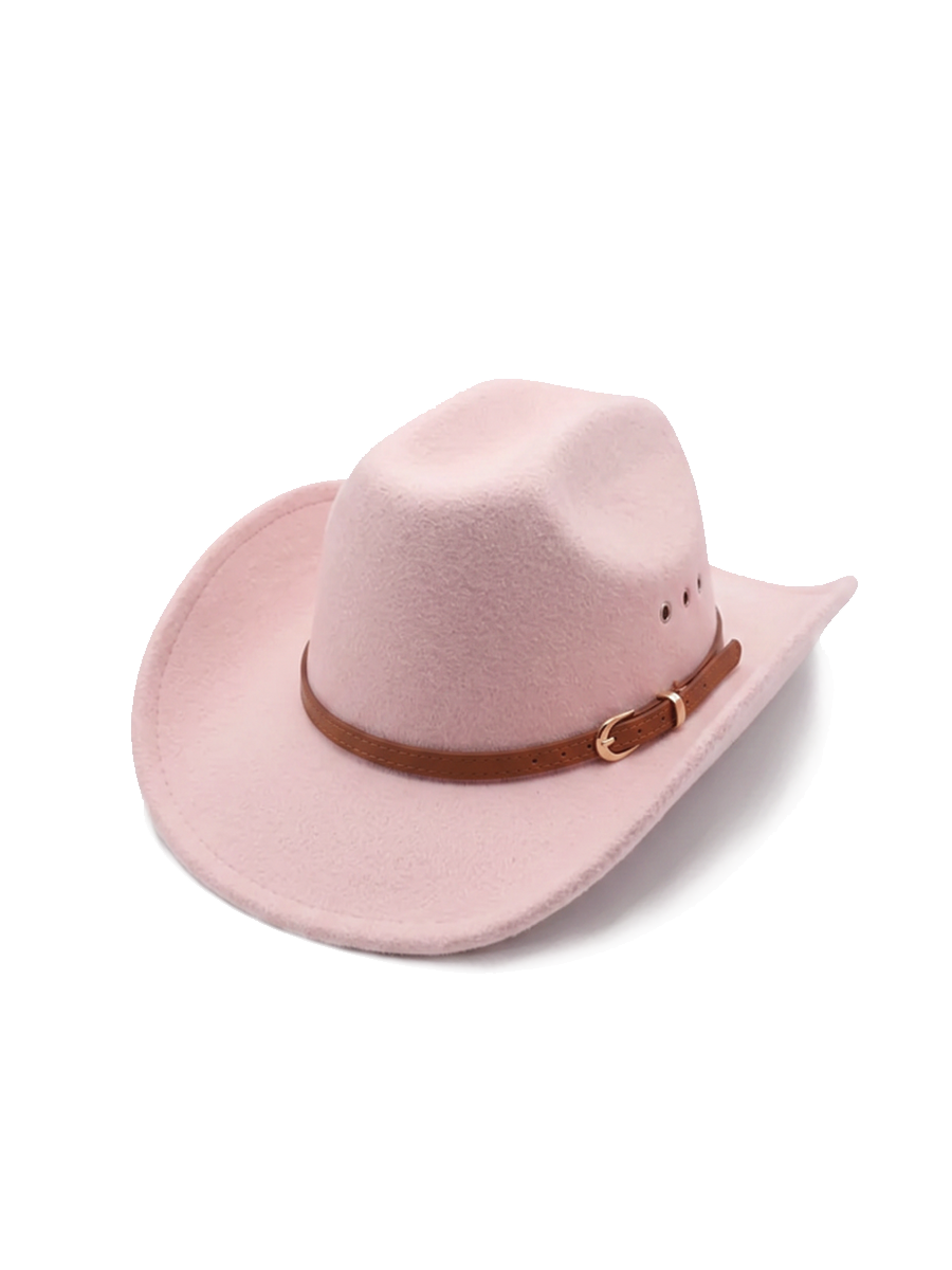 Pink Felt Cowgirl Hat 