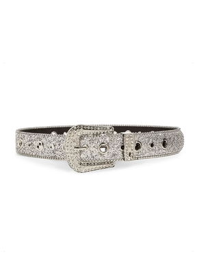 Silver Rhinestone Belt