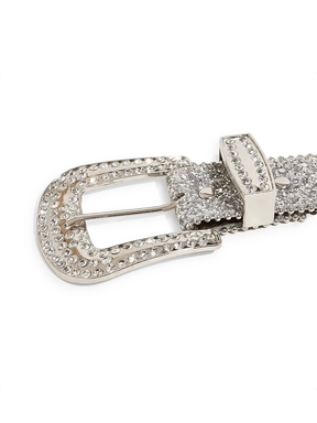 Silver Rhinestone Belt