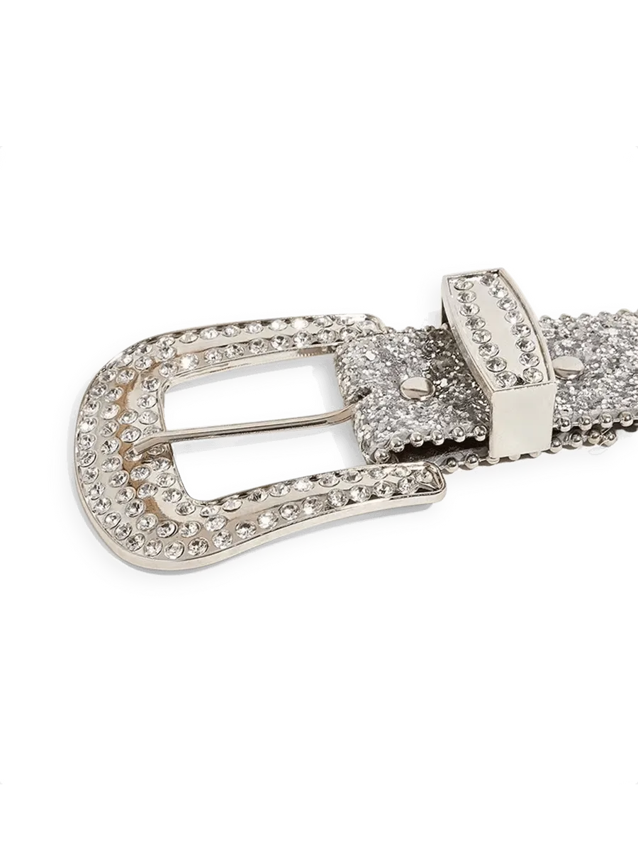 Silver Rhinestone Belt