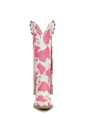 pink-and-white-cow-print-fringe-cowgirl-boots-mid-calf