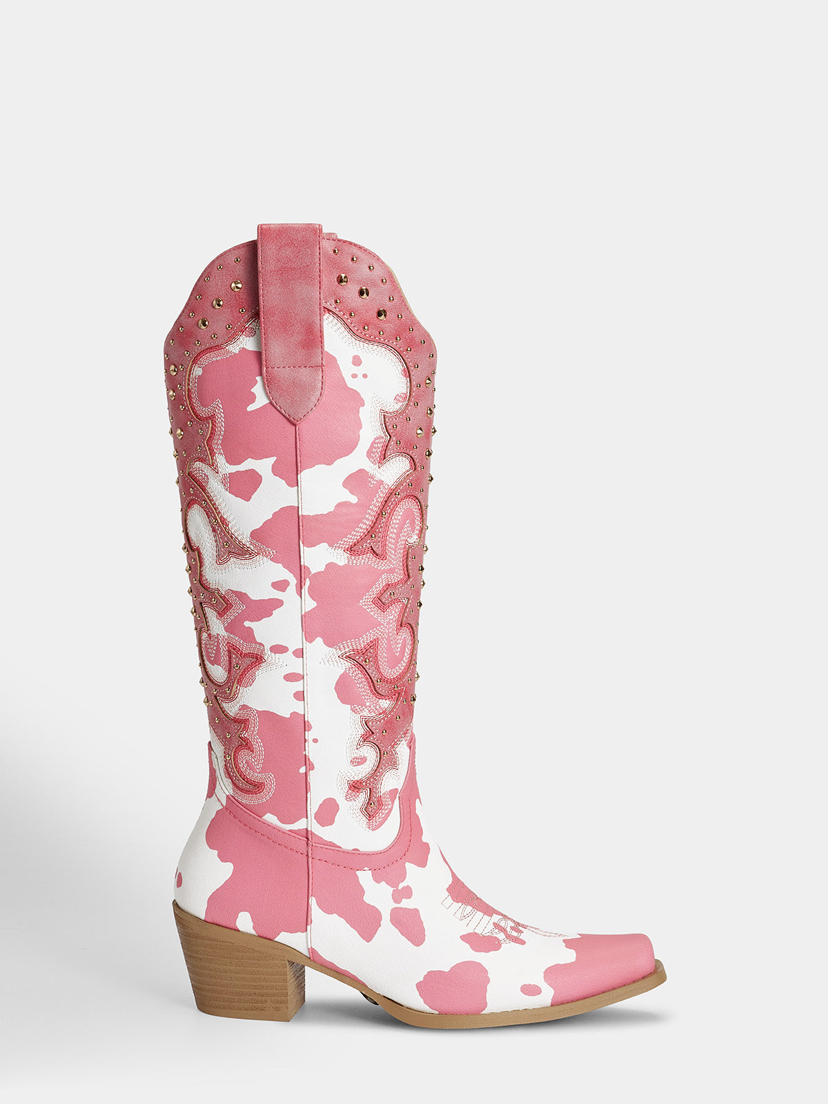 pink-and-white-embroidered-cow-print-cowgirl-boots-side-zipper
