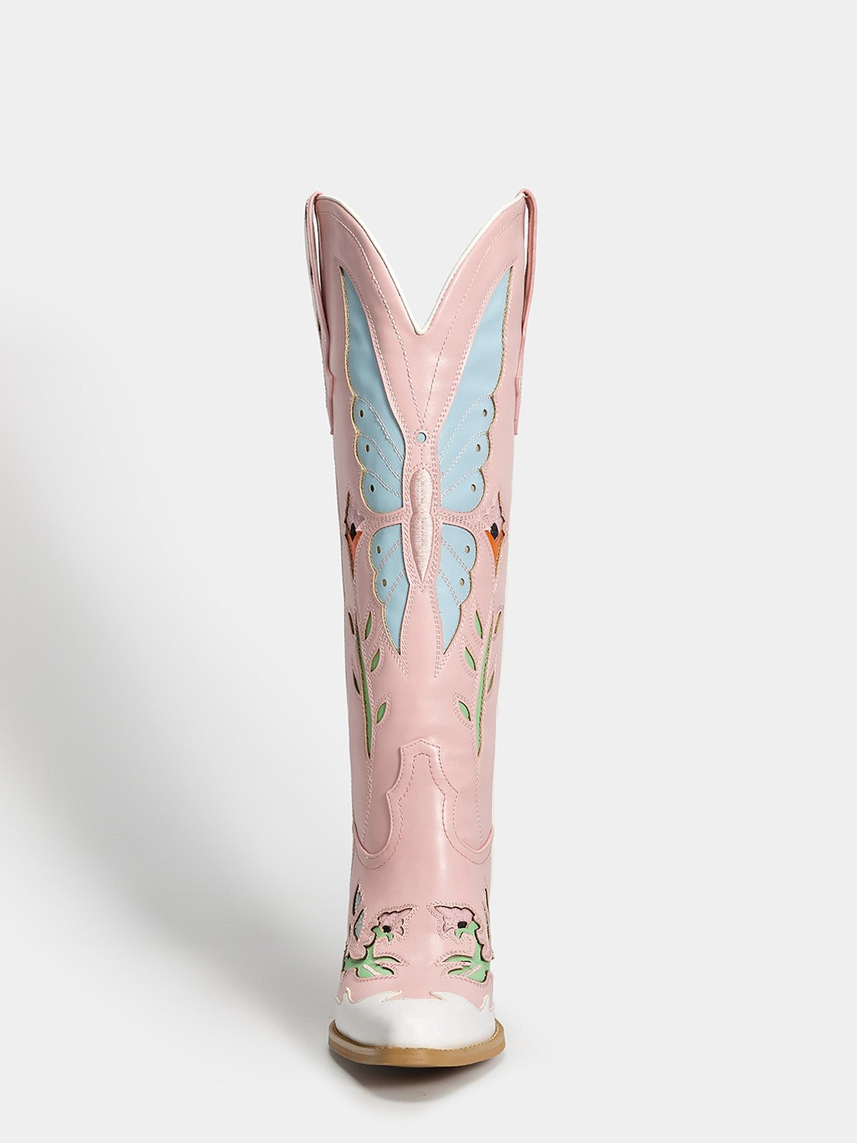 pink-butterfly-cutout-knee-high-western-boots-knee-high