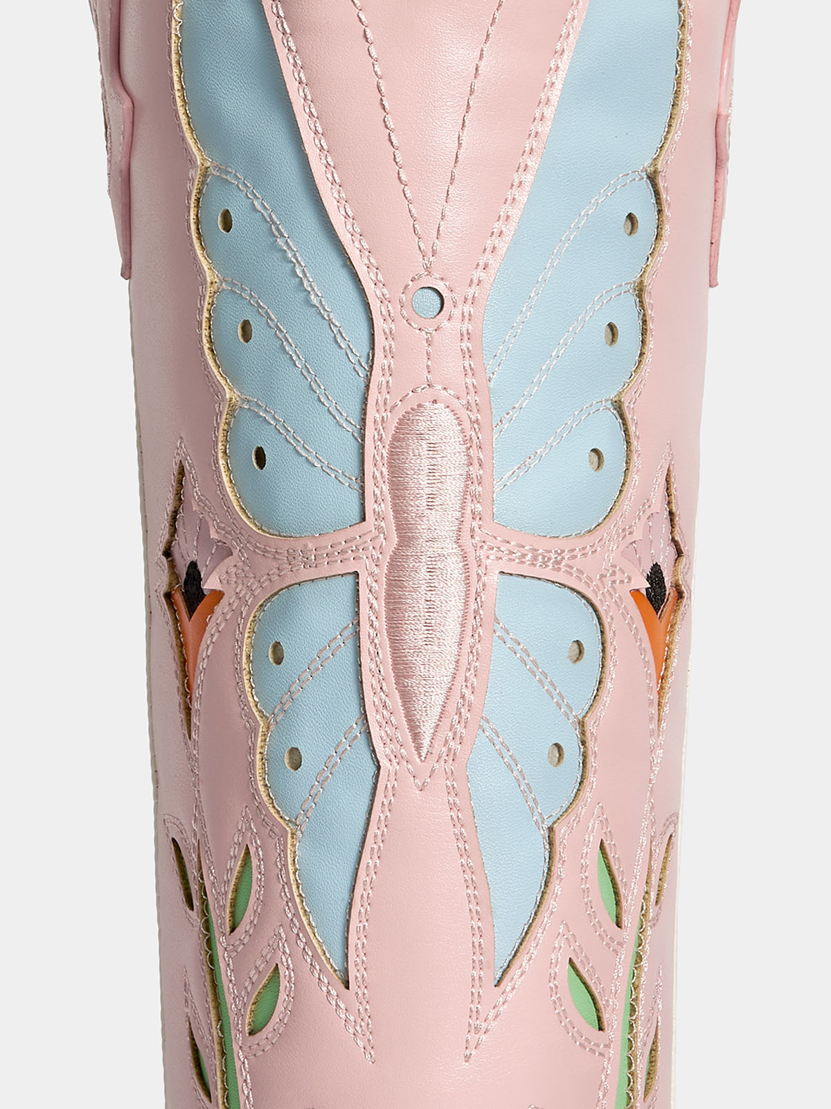 pink-butterfly-cutout-knee-high-western-boots-pu