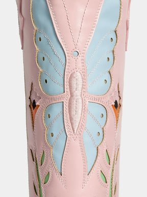 pink-butterfly-cutout-knee-high-western-boots-pu