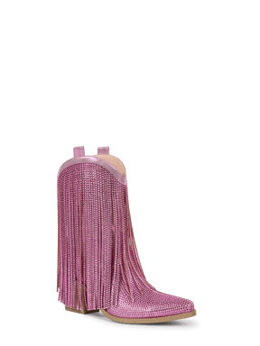 pink-fringe-rhinestone-western-ankle-boots