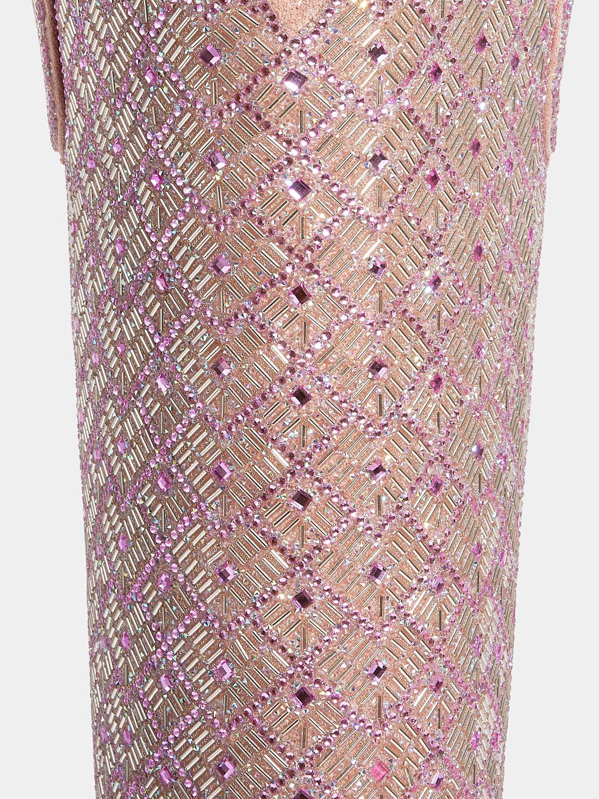 pink-full-rhinestones-glitter-womens-western-boots-faux-suede