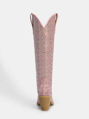 pink-full-rhinestones-glitter-womens-western-boots-high-heel