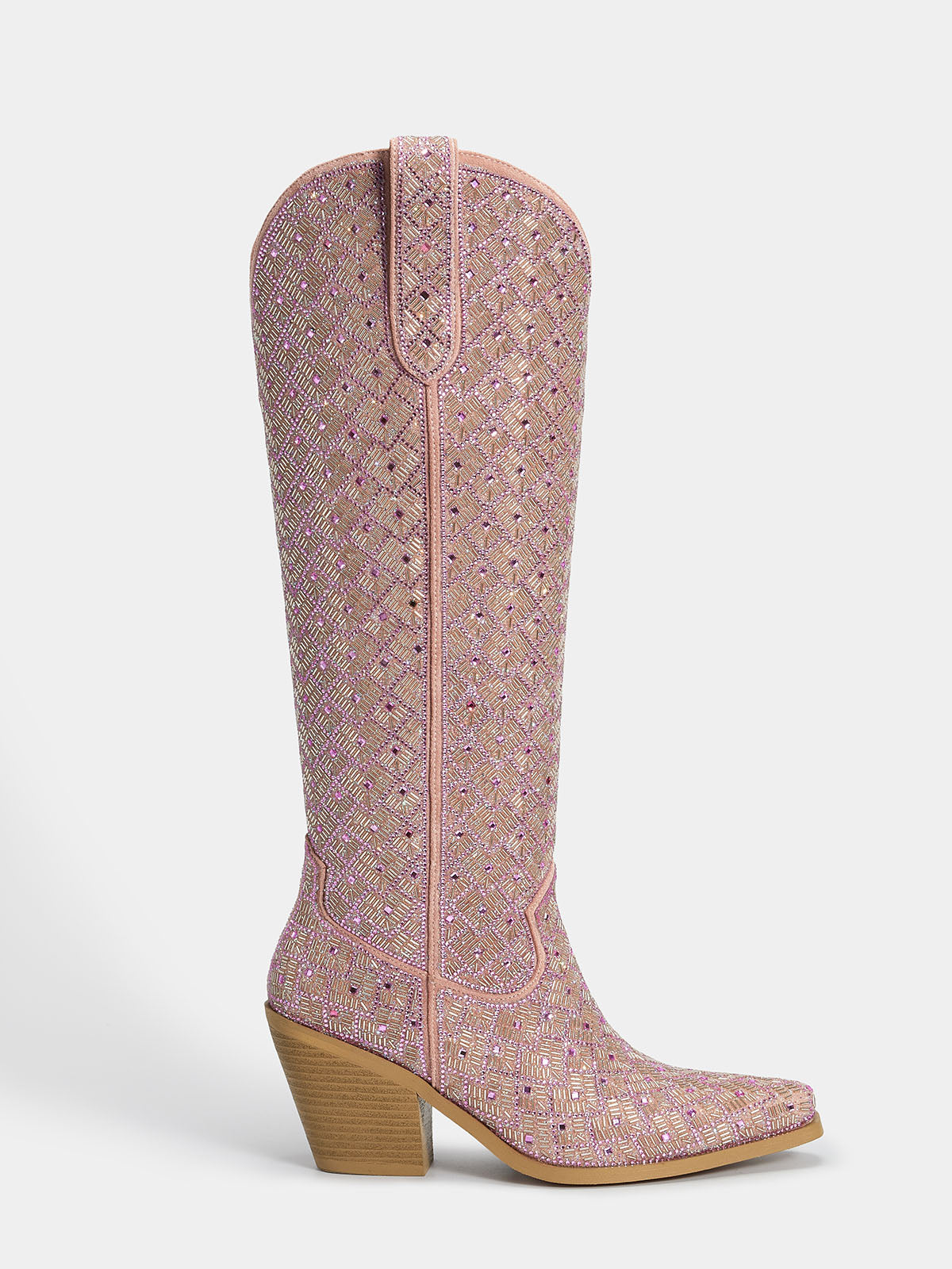 pink-full-rhinestones-glitter-womens-western-boots-pull-on