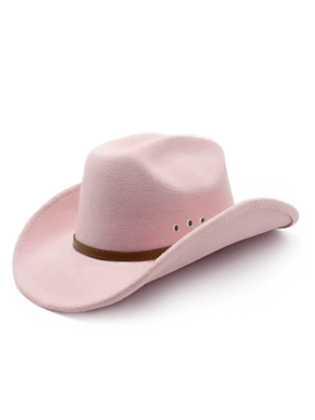 Pink Felt Cowgirl Hat 