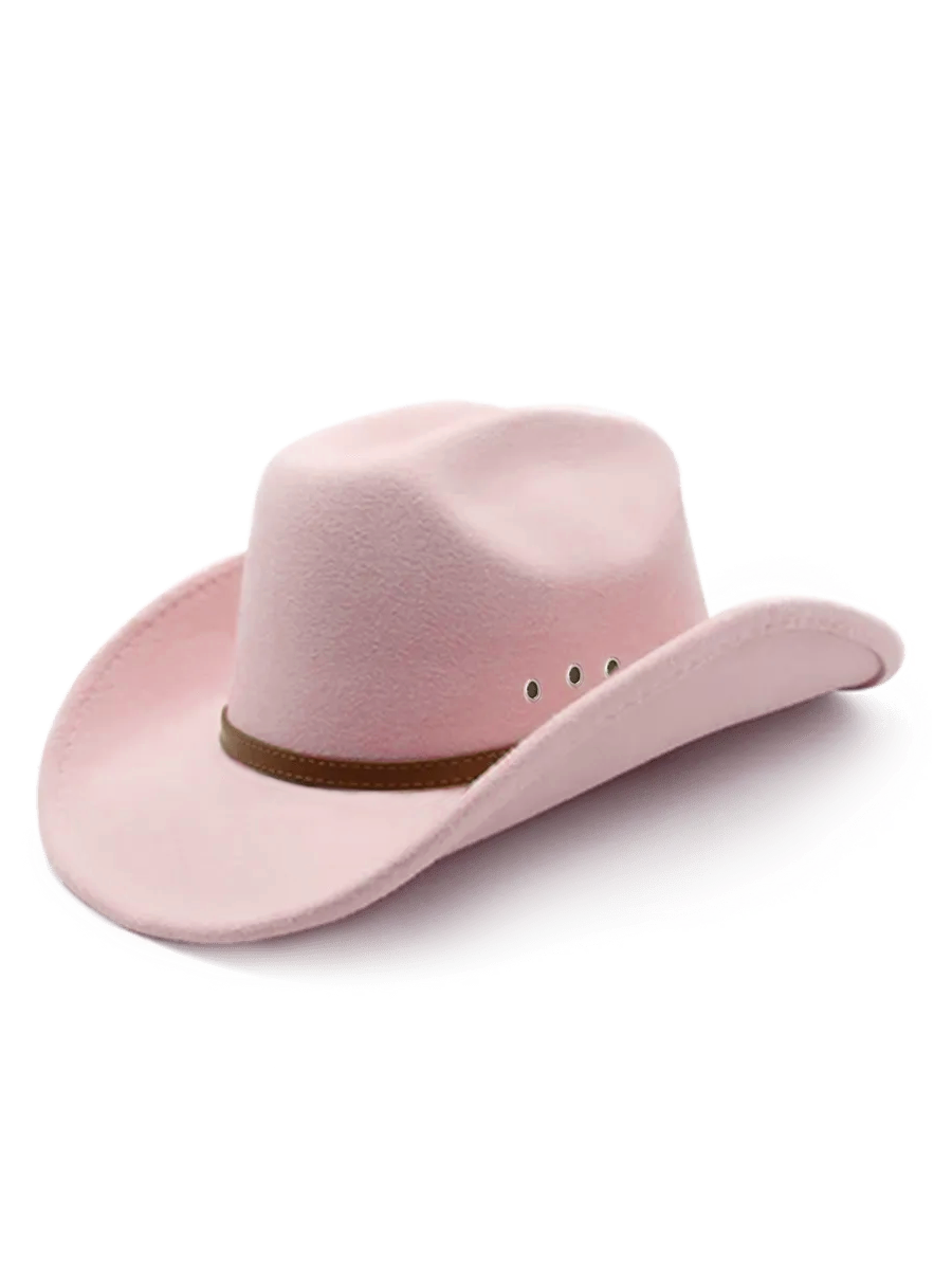 Pink Felt Cowgirl Hat 