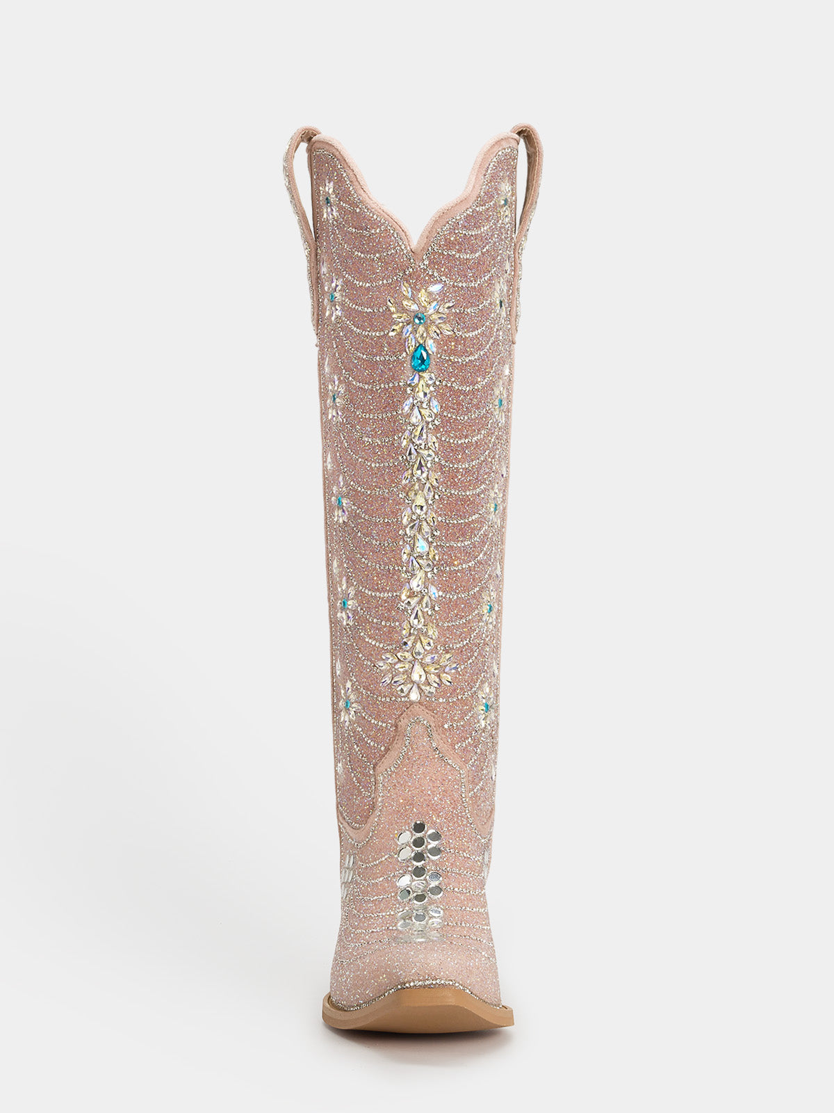 pink_glitter_front_mirror_western_boots