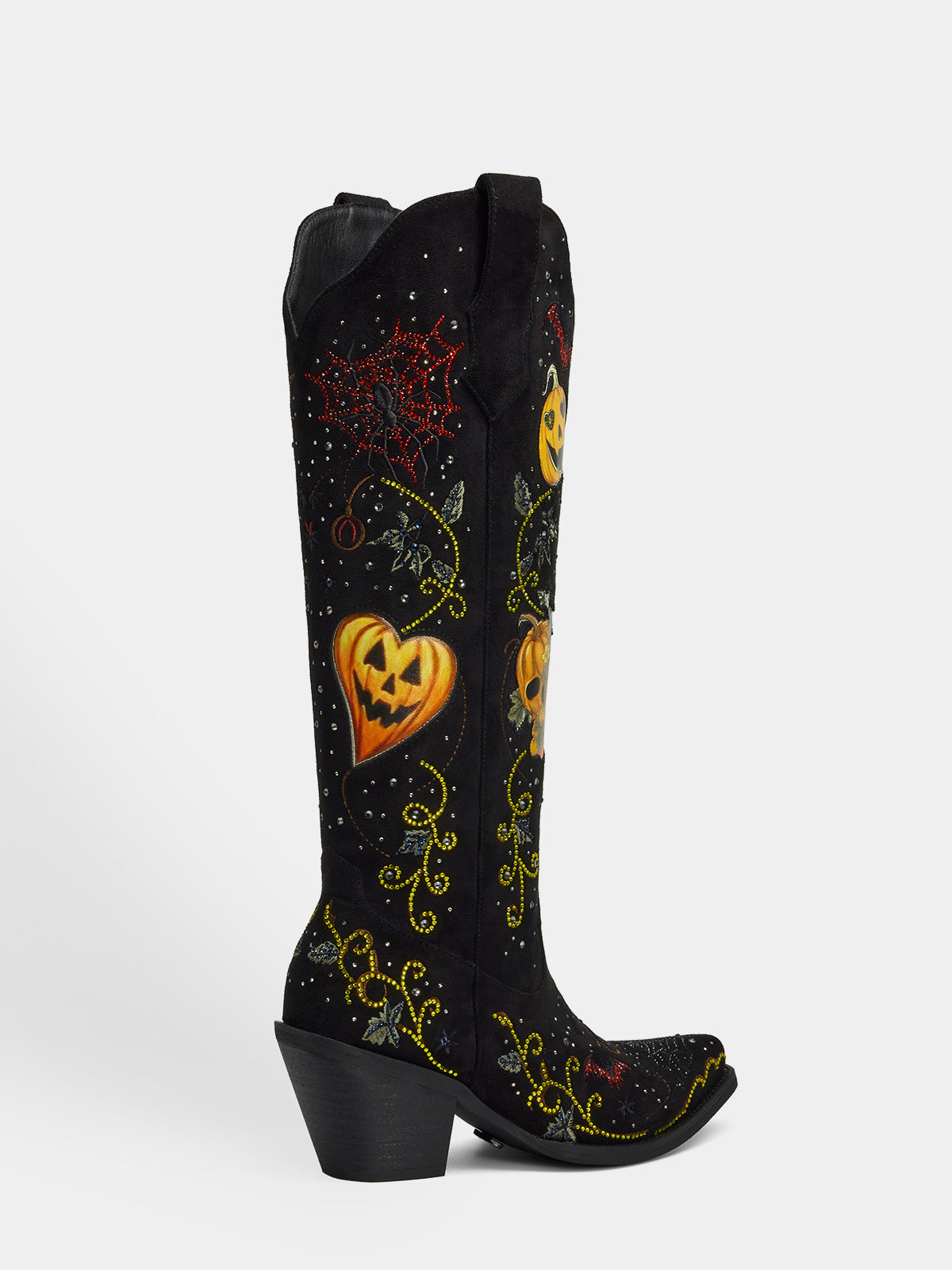 print_pumpkin_block_heel_western_cowgirl_boots