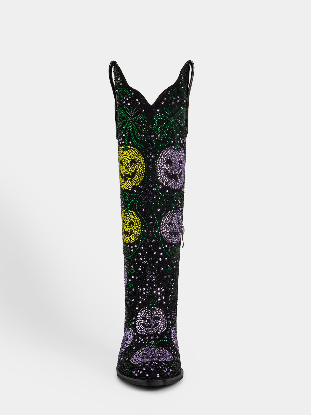 pumpkin_rhinestone_knee_high_western_boots