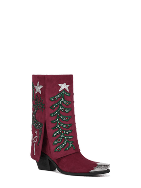 red-christmas-theme-fold-over-rhinestone-boots