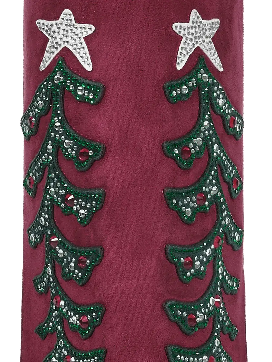 red-christmas-theme-fold-over-rhinestone-faux-suede-boots
