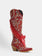 red-rhinestones-ruffled-lace-trim-western-boots