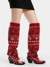 red_christmas_snowman_rhinestone_slouchy_western_boots