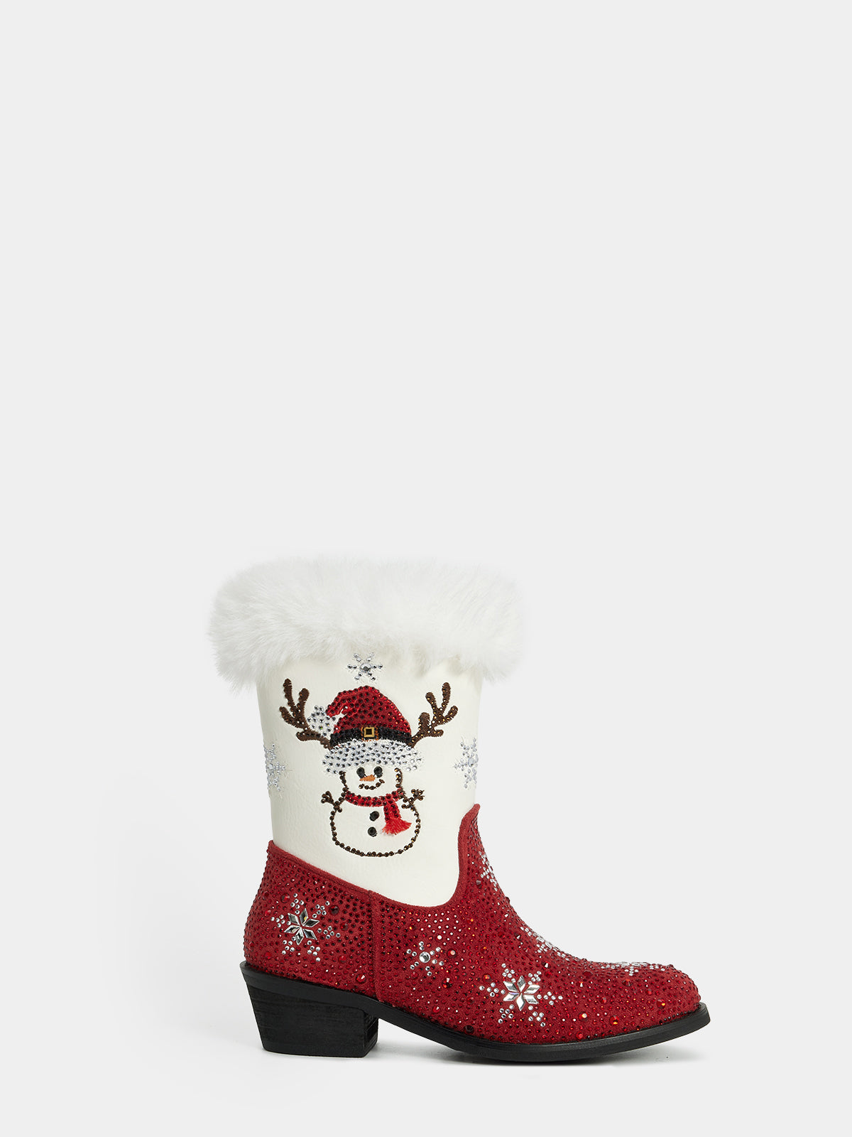 red_rhinestone_snowflake_christmas_snowman_boots
