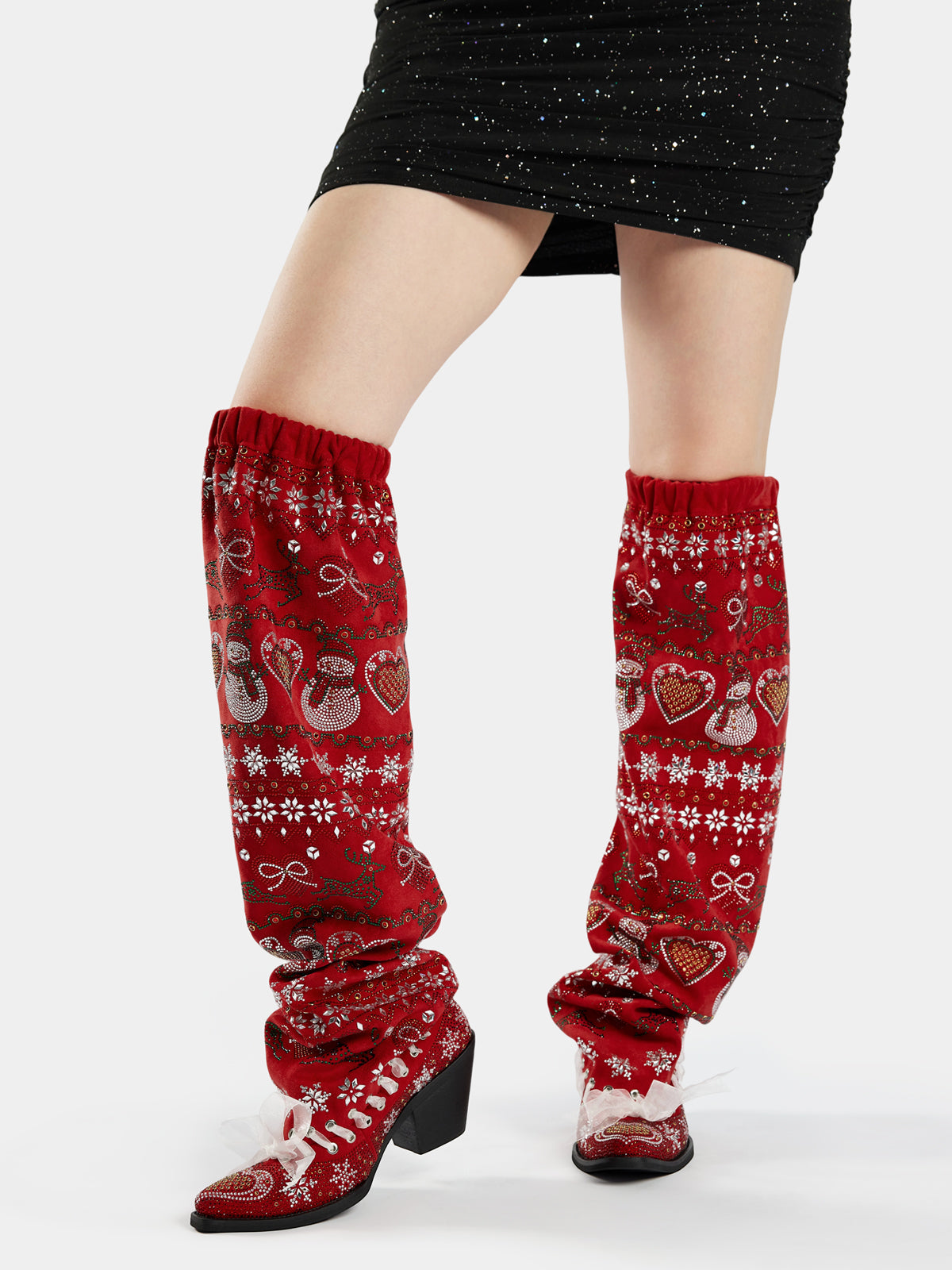 red_slouchy_cuff_christmas_rhinestone_western_boots