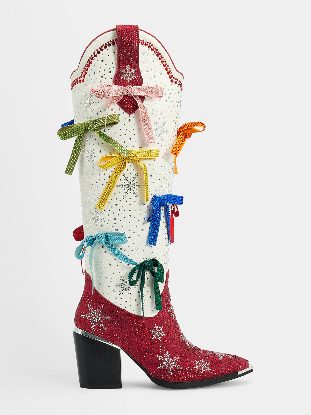 red_white_rainbow_bow_rhinestone_cowgirl_boots