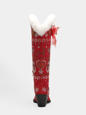 reindeer_snowflake_fur_cuff_rhinestone_boots