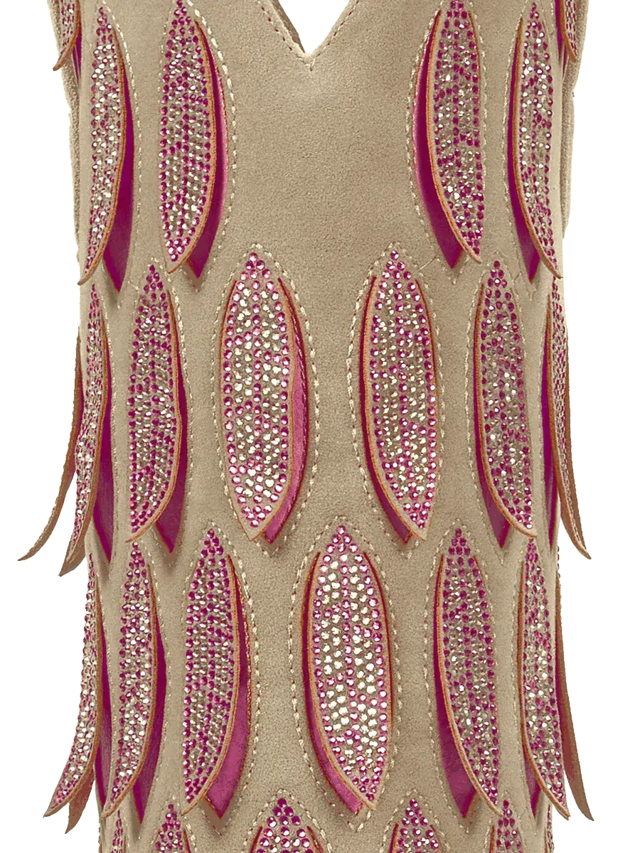 sand-beige-fold-over-dangle-leaves-faux-suede-western-cowgirl-boots