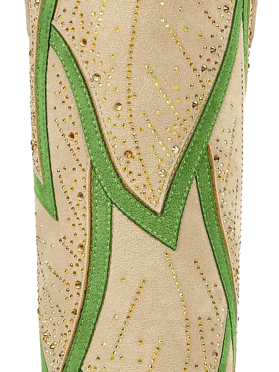 sand-beige-leaf-motif-faux-suede-western-cowgirl-boots