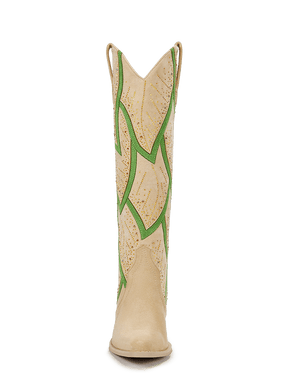 sand-beige-leaf-motif-knee-high-western-cowgirl-boots
