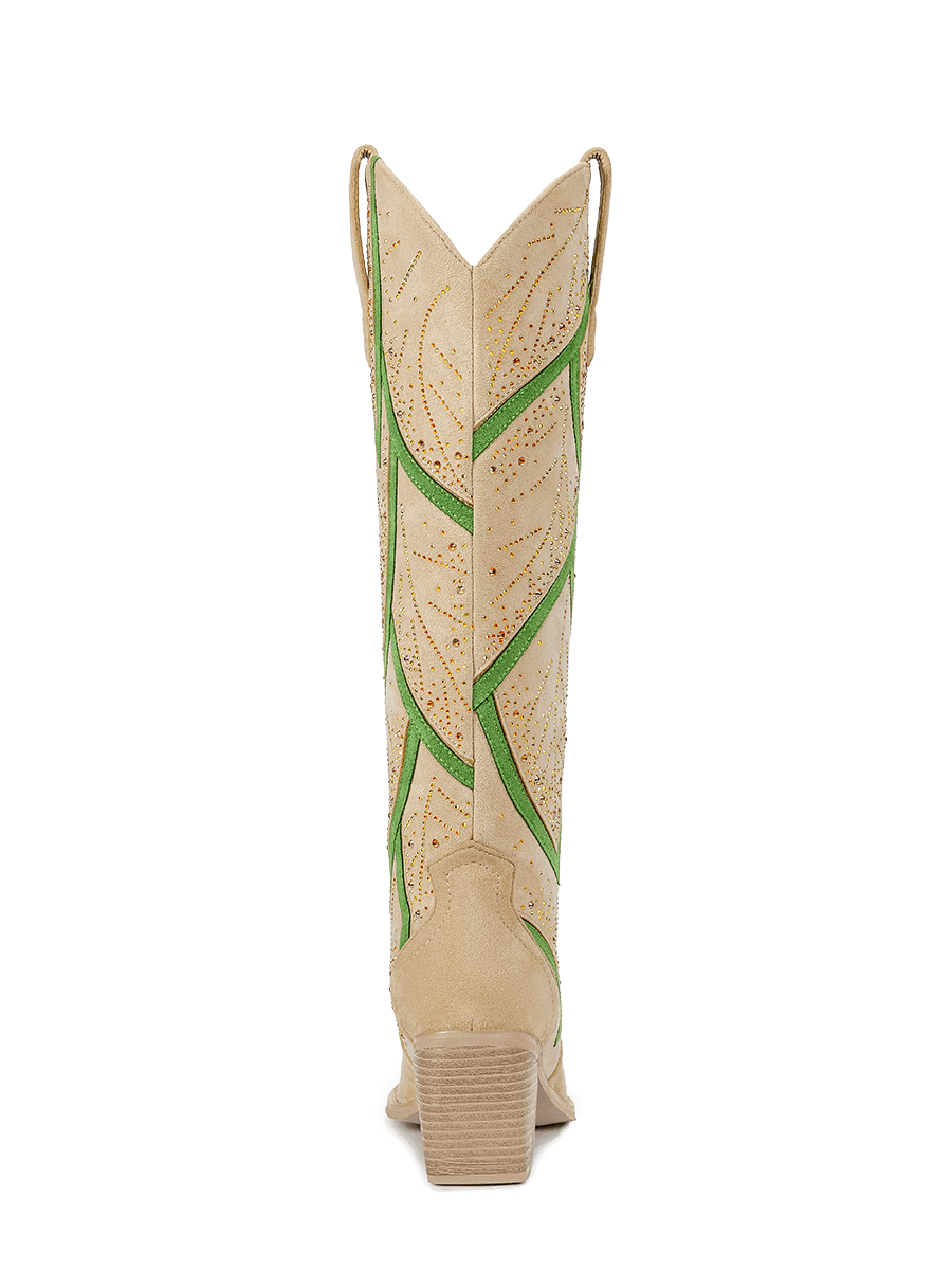sand-beige-leaf-motif-mid-heel-western-cowgirl-boots