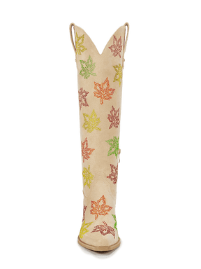 sand-beige-rhinestones-maple-leaf-knee-high-western-cowgirl-boots