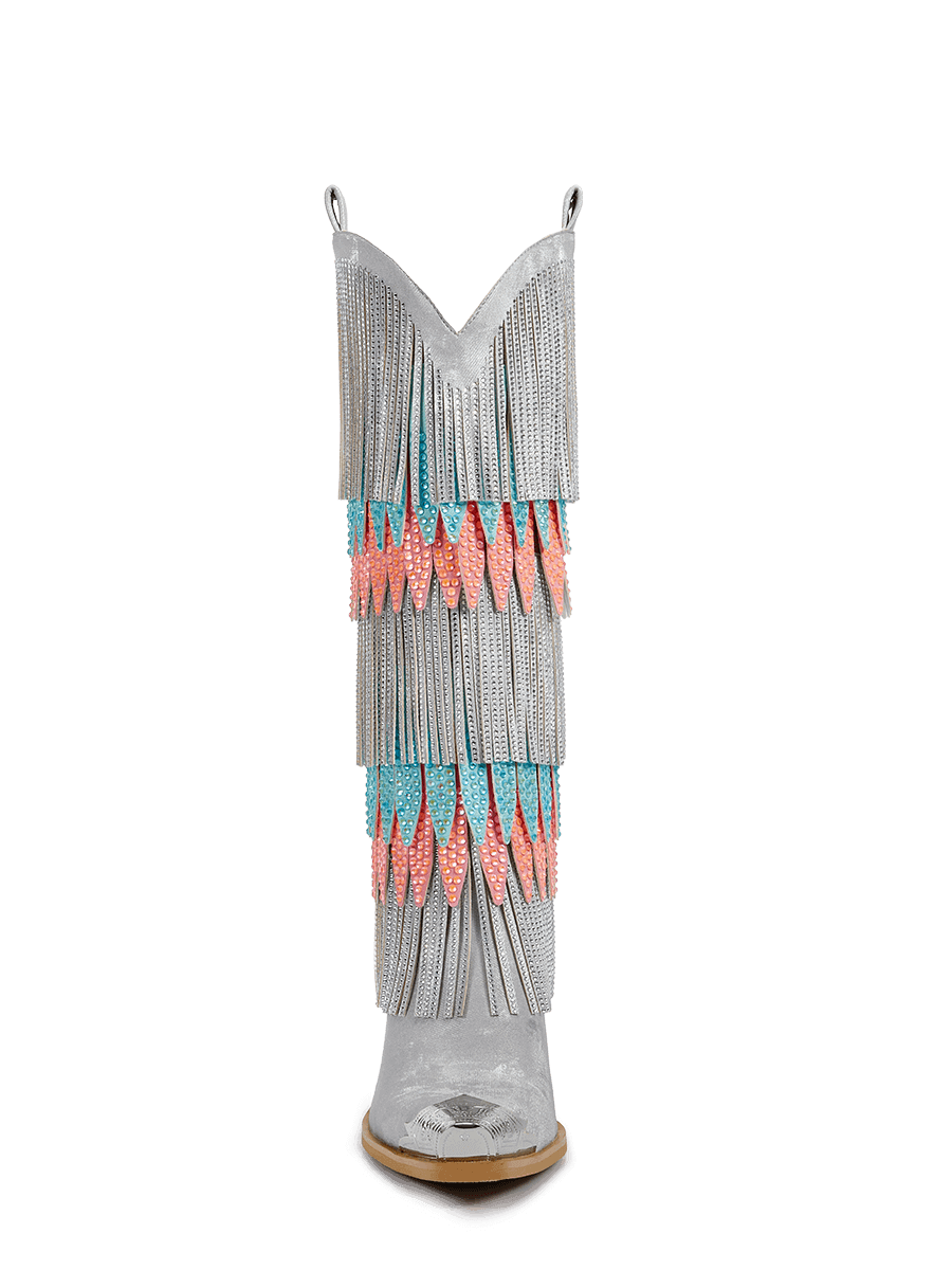 silver-macaroon-layered-rhinestone-fringe-cowgirl-boots-knee-high