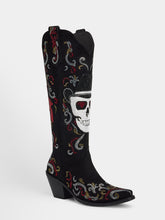 suede_rhinestone_skull_scroll_floral_western_cowgirl_boots