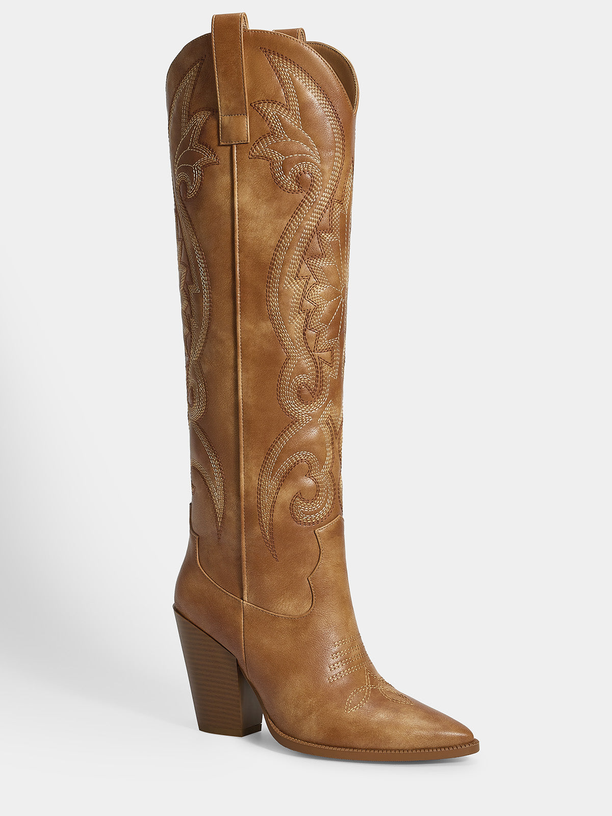 tan_knee_high_western_embroidered_pu_leather_cowgirl_boots