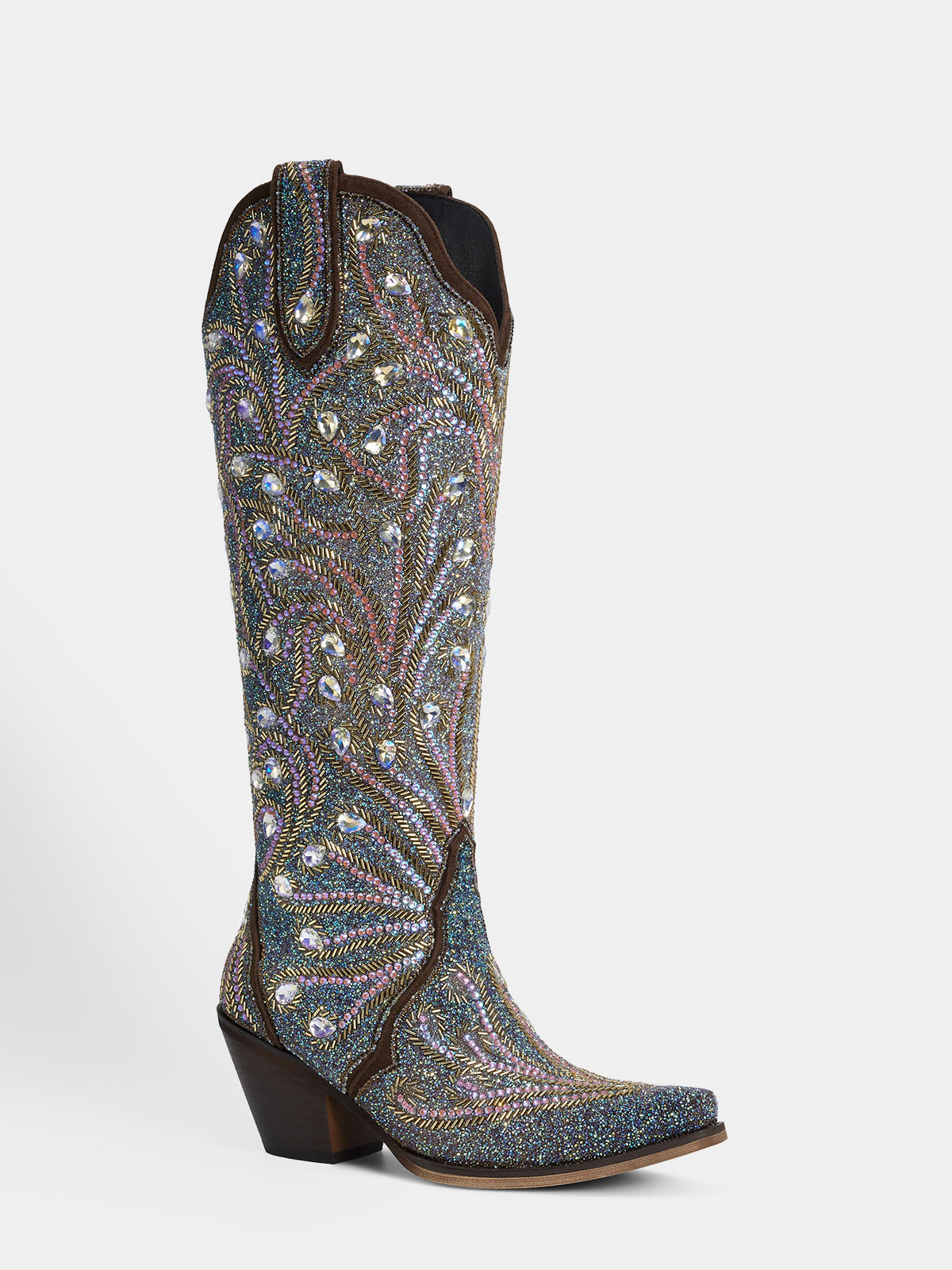teardrop_rhinestone_feather_pattern_western_boots
