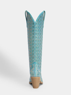 turquoise-full-rhinestones-glitter-womens-western-boots-high-heel