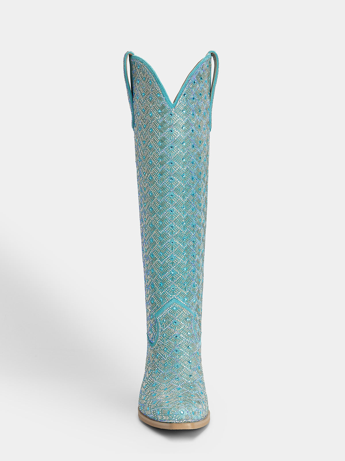 turquoise-full-rhinestones-glitter-womens-western-boots-knee-high