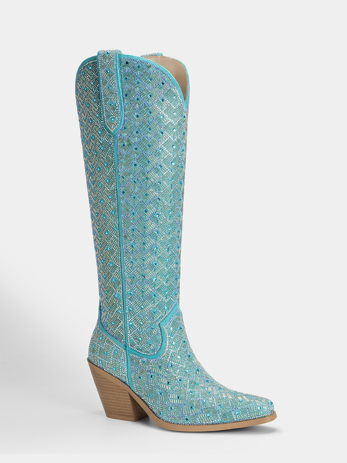 turquoise-full-rhinestones-glitter-womens-western-boots