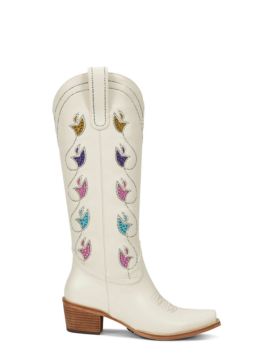 valentines-day-creamy-white-cut-out-side-zipper-cowgirl-boots
